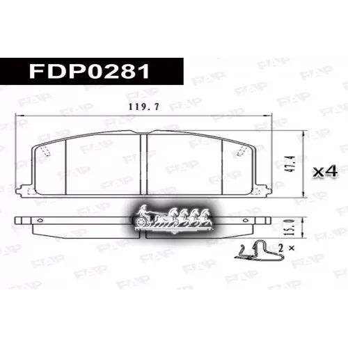 Колодки Тормозные Toyota Camry/Carina FAP 
