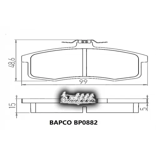 Колодки Тормозные Lada 1111 Перед. BAPCO 