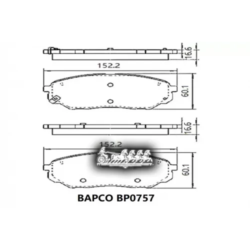 Колодки Тормозные Hyundai/Kia Santa Fe Iv/Sorento Iii Перед. BAPCO 