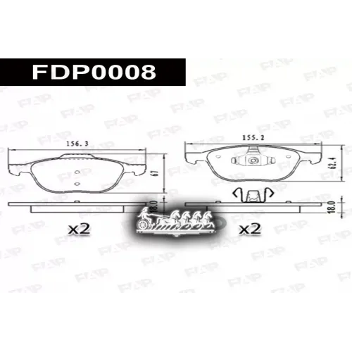 Колодки Тормозные Mazda Focus 08- FAP 