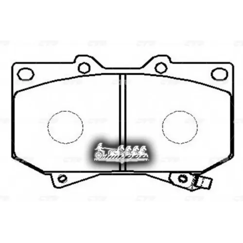 Колодки Тормозные Toyota/Lexus Land Cruiser/Tundra/Lx470 98- CTR 