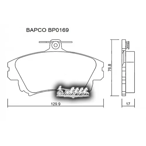 Колодки Тормозные Volvo S40/V40 97- Перед. BAPCO 