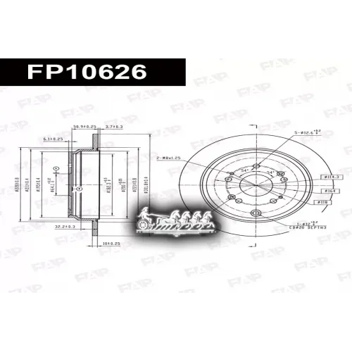 Диск Тормозной Honda Cr-V 05- 2.2Ctdi FAP 