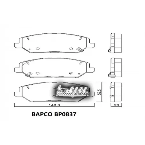 Колодки Тормозные Hyundai/Kia I30/Ceed/Xceed 19- BAPCO 
