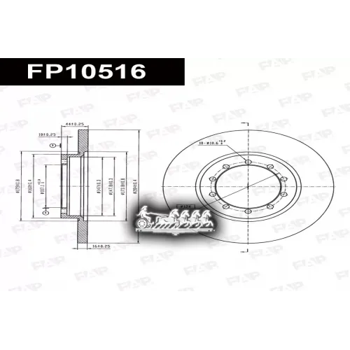 Диск Тормозной Ford Transit 06- FAP 
