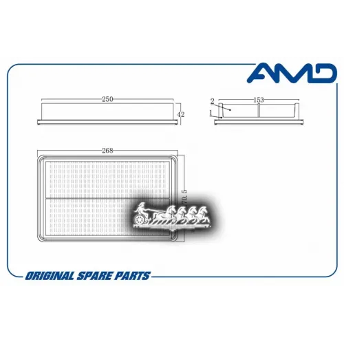 Фильтр Воздушный Toyota Corolla 92- AMD 