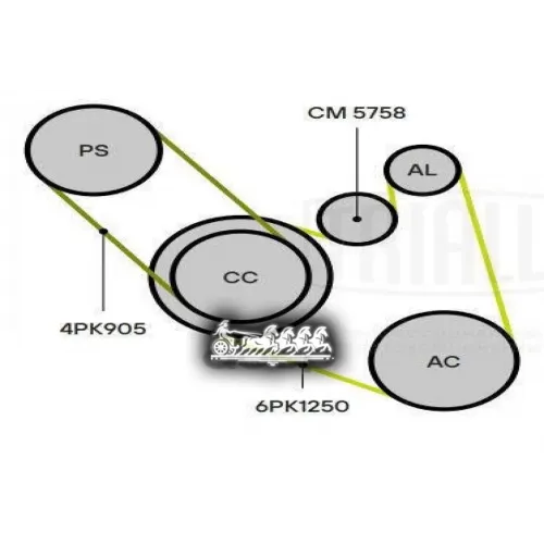 Натяжитель Ремня Приводного Газ Volga Siber/Chrysler Sebring (00-) 2.4I Trialli CM 5758