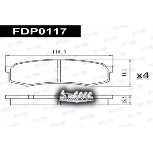 Колодки Тормозные Toyota Lc/Fortuner/4Runner FAP 