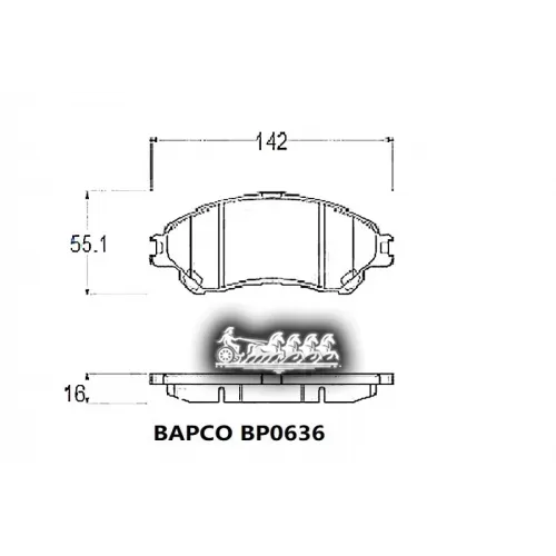 Колодки Тормозные Suzuki Sx4 13-/Vitara 15- Передние BAPCO 