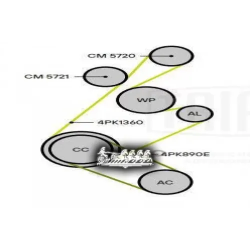 Натяжитель Ремня Приводного Ford Mondeo V (15-) 2.0T Trialli CM 5720
