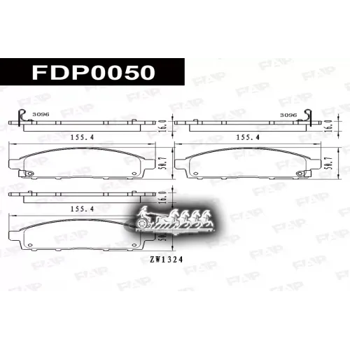 Колодки Тормозные Mitsubishi L200 06- FAP 