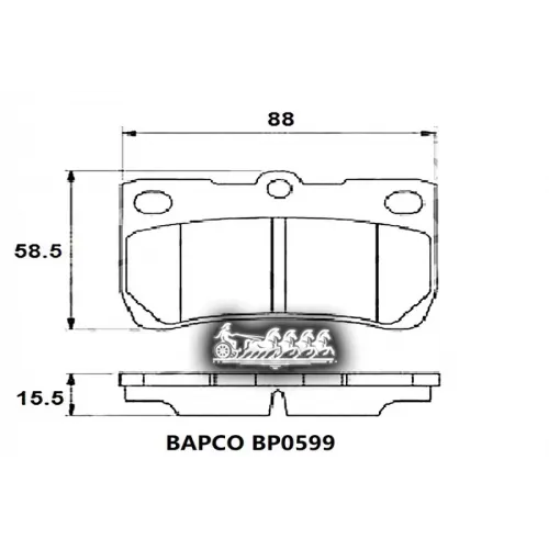 Колодки Тормозные Lexus Gs300/Gs430 05- Задн. BAPCO 