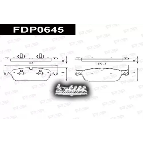 Колодки Тормозные Mb Ml(W166) 11- FAP 