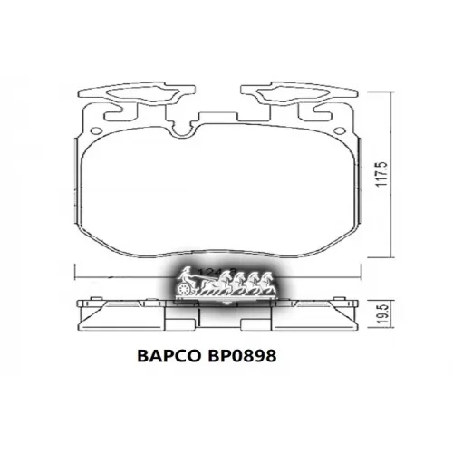 Колодки Тормозные Bmw X5(G05) 15- Перед. Перед. BAPCO 