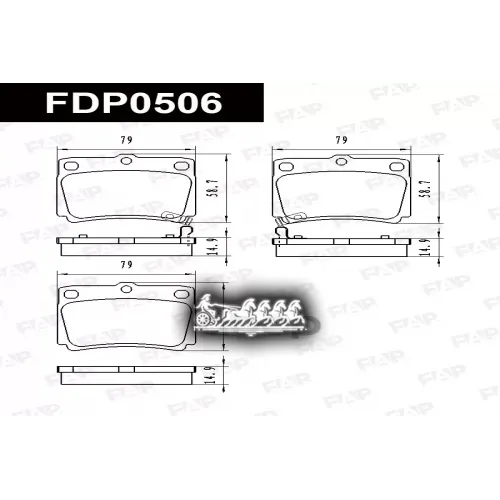 Колодки Тормозные Mitsubishi Pajero 2.5D FAP 
