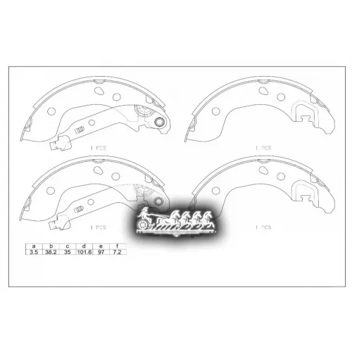 Колодки Тормозные Nissan Micra/Note 03- Барабан. AVANTECH 