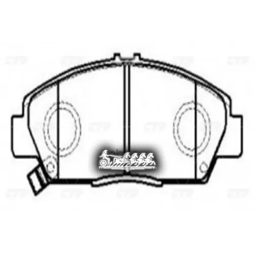 Колодки Тормозные Honda Accord/Prelude 87- CTR 
