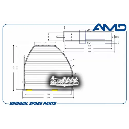 Фильтр Салона Mb C W204/E W212 07- AMD 