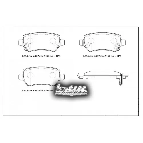 Колодки Тормозные Gm/Hyundai/Kia Astra/Ix20/Soul 07- Задн. (+ Противоскр-Я Пластина) AVANTECH 