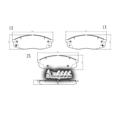 Колодки Тормозные Changan Cs55 Plus/Cs75/Cs85 Coupe 17- Перед.(С Против. Пласт + С Датч.износ. + Смаз.) BARNETT 