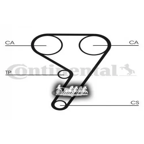 Комплект Ремня Грм Ford Focus 2/Fiesta 96-/01-/04- 1.4/1.6/1.6Ti (С Помпой) Continental 