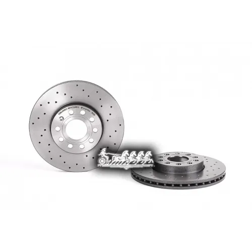 Диск Тормозной Vag A3/Octavia/Yeti/Golf 5/Golf 6/Golf 7/Tiguan 03- Перед.вент. (С Перфорацией) Brembo 