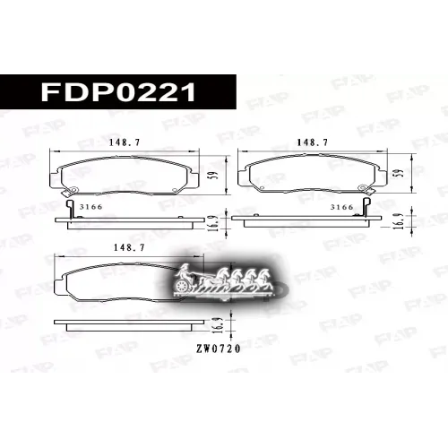 Колодки Тормозные Honda Accord 03- 2.0-2.4 FAP 
