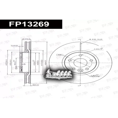 Диск Тормозной Ford Focus(Ii/Iii) FAP 