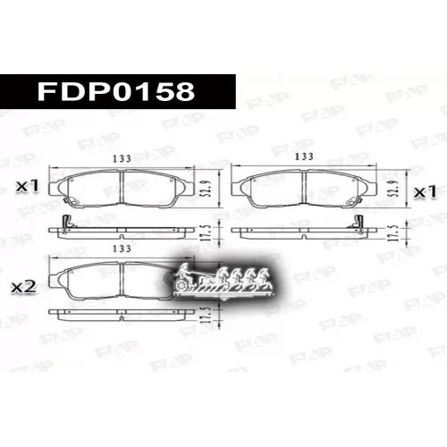 Колодки Тормозные Toyota Camry(V10/20) -99 FAP 