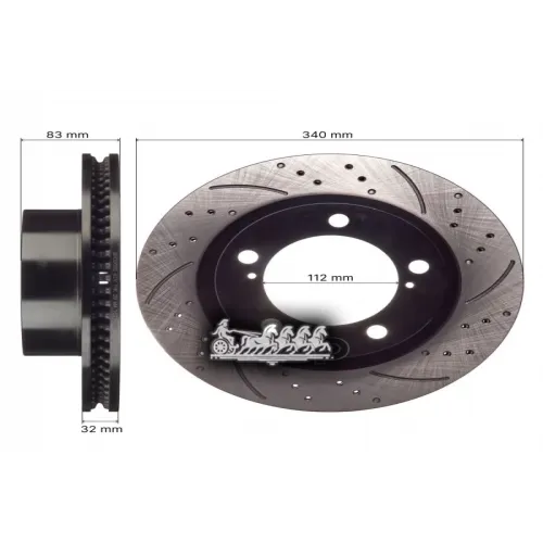 Диск Тормозной Toyota/Lexus Land Cruiser (J200)/Lx450d/460/570 07- Перед.прав. AVANTECH 