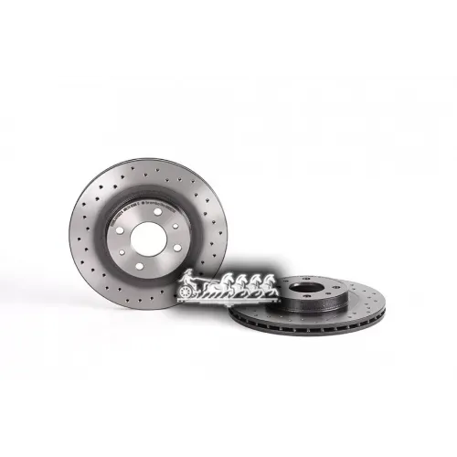 Диск Тормозной Ваз 2110-2112/Granta/Kalina/Priora Перед.вент. (С Перфорацией) Brembo 