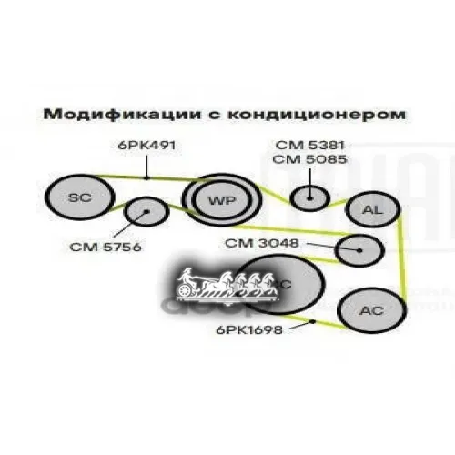 Натяжитель Ремня Приводного Vw Golf Vi (08-)/Tiguan (08-) 1.4Tsi Trialli CM 5381