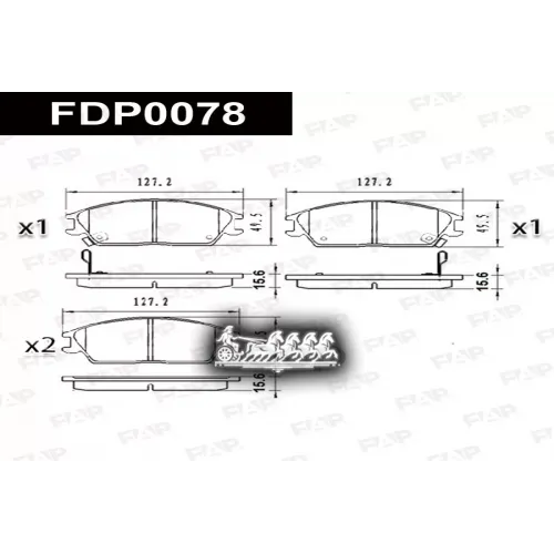 Колодки Тормозные Hyundai/Kia Accent -05 FAP 