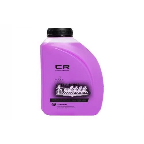 Антифриз, Готовый Раствор Cr G12++, Лобридный Флуор. -40°С, Фиолет, 1Л/1.07Кг Carville Racing 