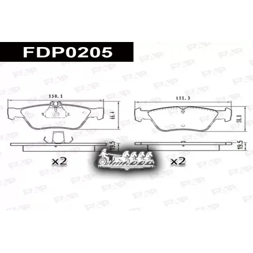 Колодки Тормозные Mb C(W202/C208) -00 FAP 