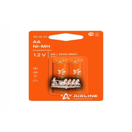Батарейки Aa Hr6 Аккумулятор Ni-Mh 2600 Mah 2Шт. AIRLINE 