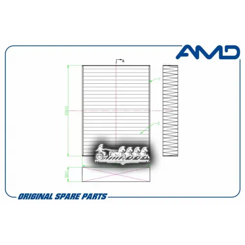 Фильтр Салонный (2Шт) AMD 