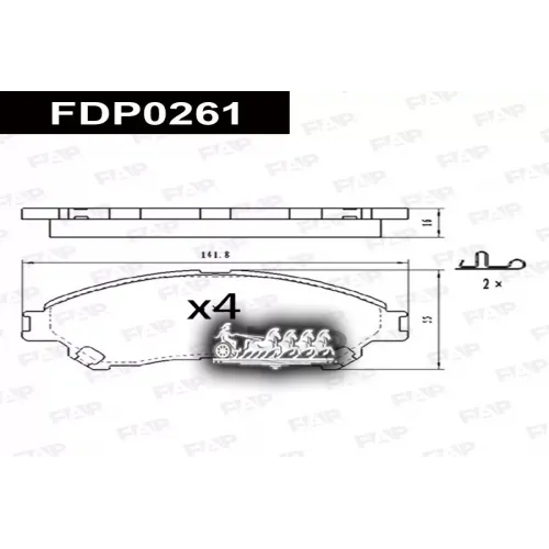 Колодки Тормозные Suzuki Suzuki 13- FAP 