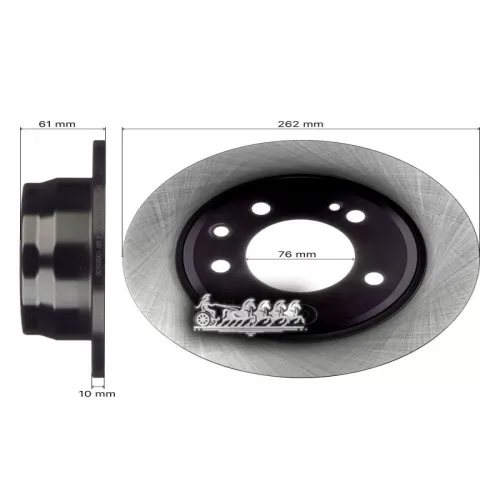 Диск Тормозной Hyundai/Kia Tucson/Elantra 08- Задн. AVANTECH 