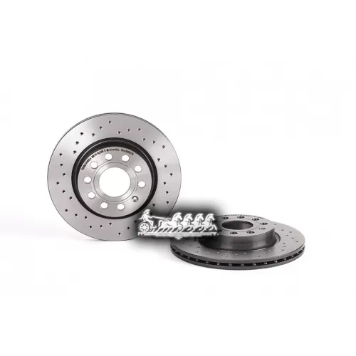 Диск Тормозной Vag A3/Octavia/Yeti/Golf 5/Golf 6/Golf 7/Passat/Jetta 3/Jetta 4 03- Перед.вент. (С Перфорацией) Brembo 09...
