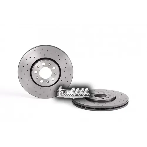 Диск Тормозной Vag A1/Fabia/Octavia/Rapid/Polo 06- Перед.вент. (С Перфорацией) Brembo 