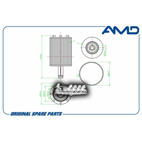 Фильтр Масляный Vw Tiguan 07- AMD 