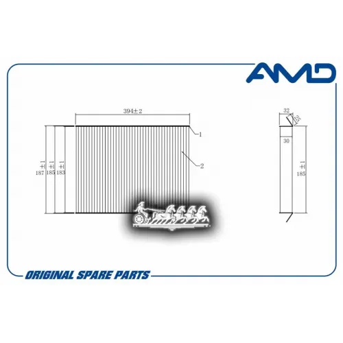Фильтр Салона Mb A(W169)/B(W245) 04- (Угольный) AMD 