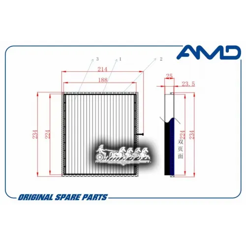 Фильтр Салона Gm Lacetti/Nubira (Угольный) AMD 