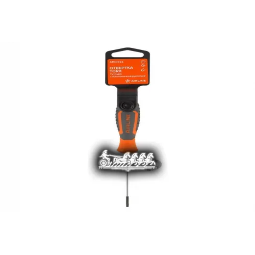 Отвертка Torx Tx10x80 С Эргономичной Рукояткой Магнитная Пласт.подвес AIRLINE 