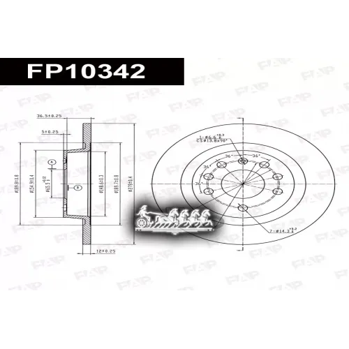 Диск Тормозной Opel Vectra 02- 1.6-2.2Dti FAP 
