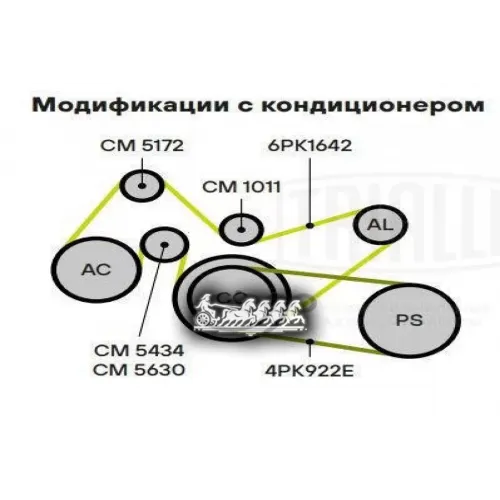 Натяжитель Ремня Приводного Ford Transit (06-)/Psa Boxer (06-) 2.2D Trialli CM 5434