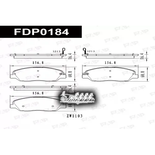 Колодки Тормозные Hyundai/Kia Santa 06- FAP 