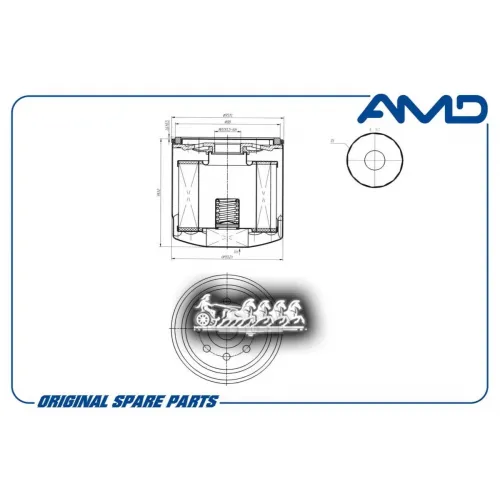 Фильтр Масляный Jac J7 20- AMD 