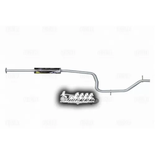 Резонатор Ford Mondeo 07- 1.6I/2.0I Доп. (Нерж. Алюм. Сталь) Trialli 